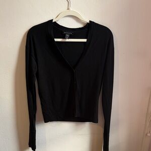 Athleta Classic Women’s XS Black Long Sleeve Button Down Cardigan